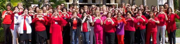 Staff at Jupiter Medical Center proudly wearing red in support of February Heart Awareness Month! (Click image for full size photo)